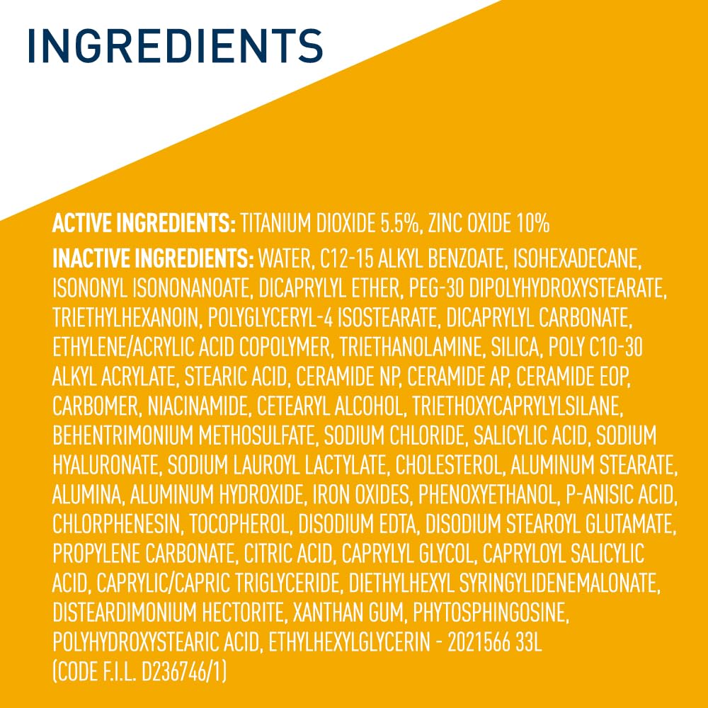 CeraVe Tinted Sunscreen for Face. Mineral SPF 30 Moisturizer. Light. 1.7oz | Skin Care. Face Sunscreen. Hyaluronic Acid. Zinc Oxide. Titanium Dioxide. Sheer Tint. Healthy Glow. Blends Seamlessly