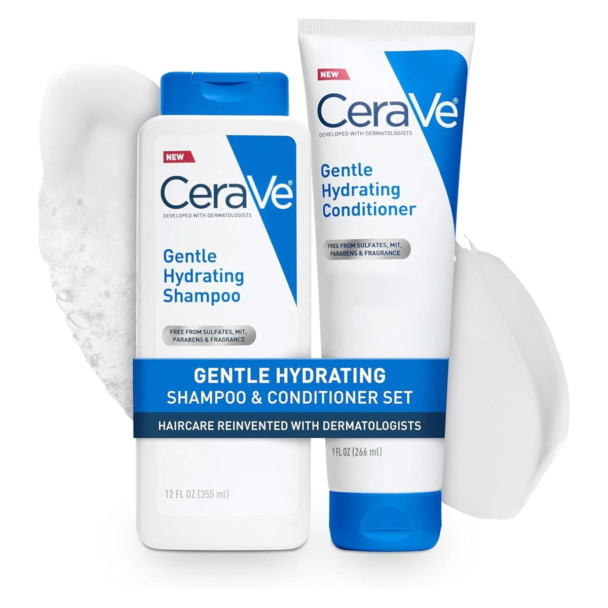 CeraVe Gentle Hydrating Shampoo with Hyaluronic Acid for Hair & Scalp. 12 Fl Oz (Pack of 12)
