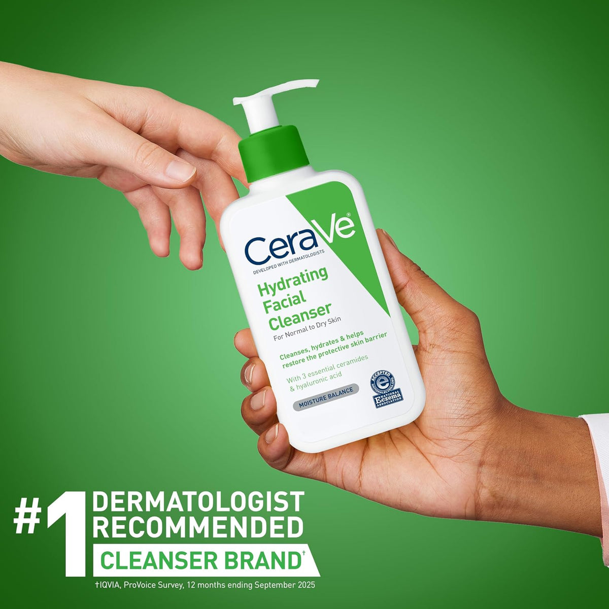 CeraVe Hydrating Cleanser with Hyaluronic Acid. Face Wash for Dry Skin.8oz | Skin Care For Men and Women. Daily Cleanser & Makeup Remover with Glycerin & Ceramides. National Eczema Association Certified